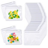 Bolsas transparentes Nuanchu para píldoras con cierre, ideal para organización diaria.