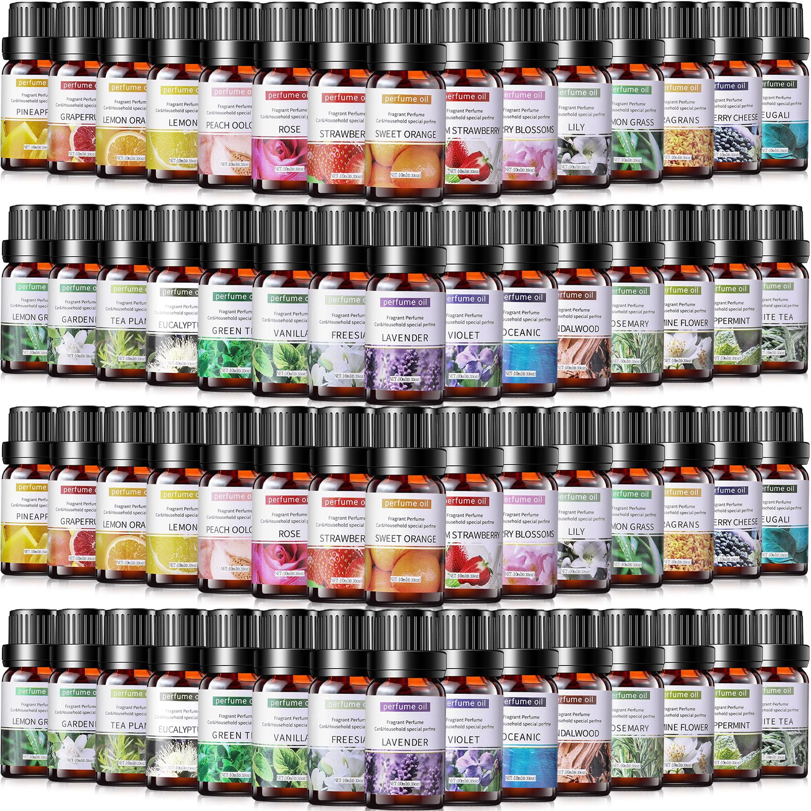 Nuanchu set de aceites esenciales con 30 frascos para aromaterapia en casa.