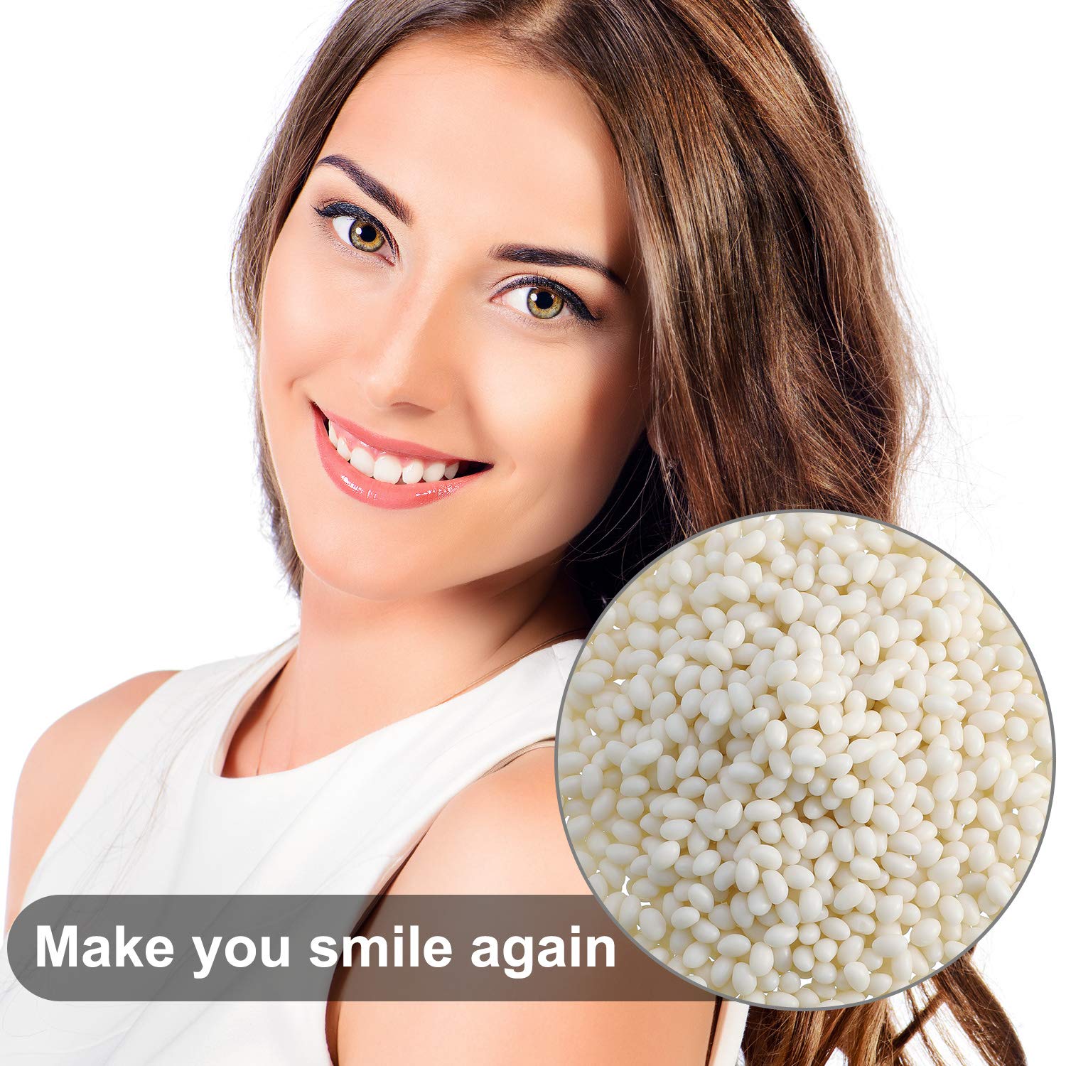 Nuanchu uso para disfraces Halloween con aspecto dental realista.