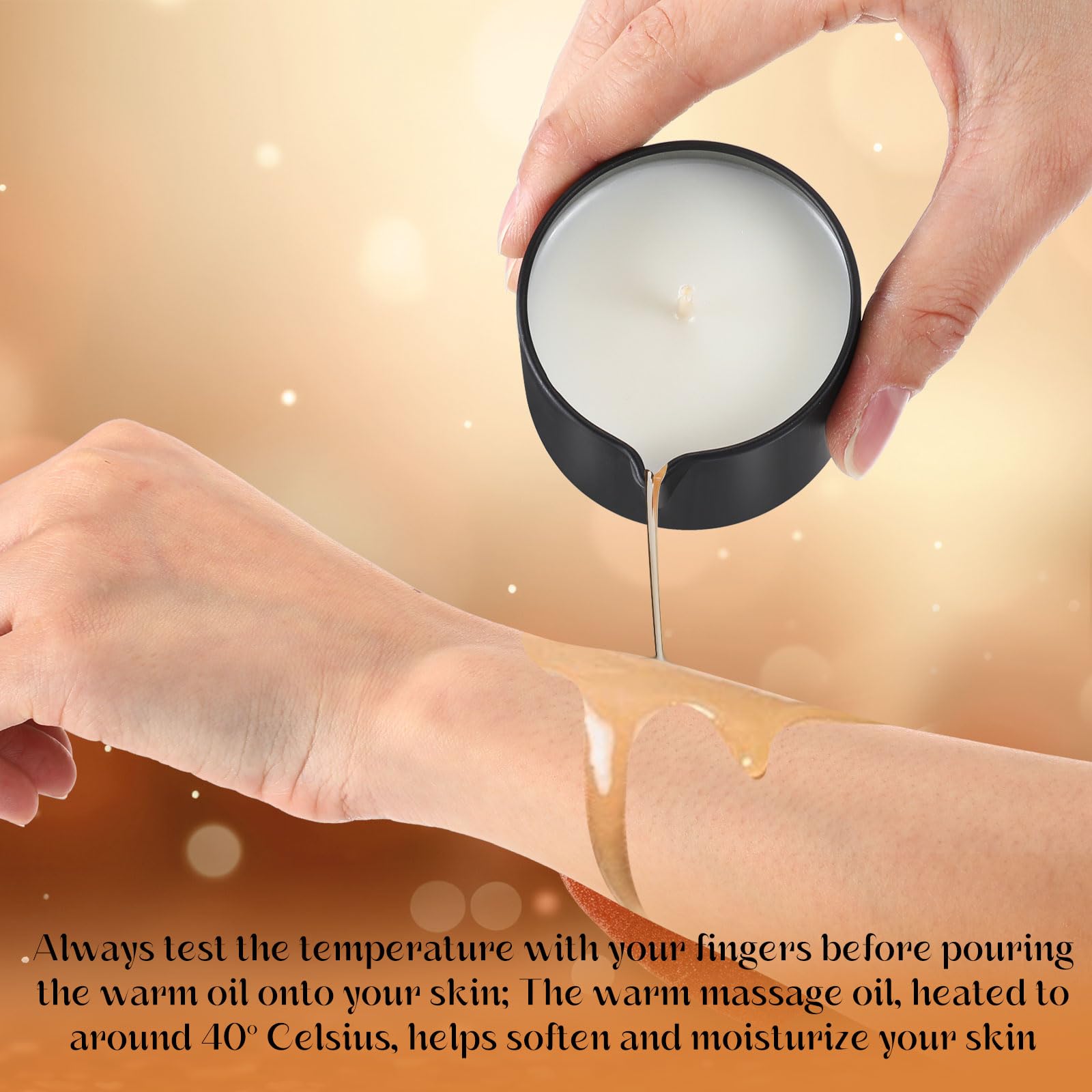 Vela Nuanchu canela crema, nota cálida para relajación profunda.