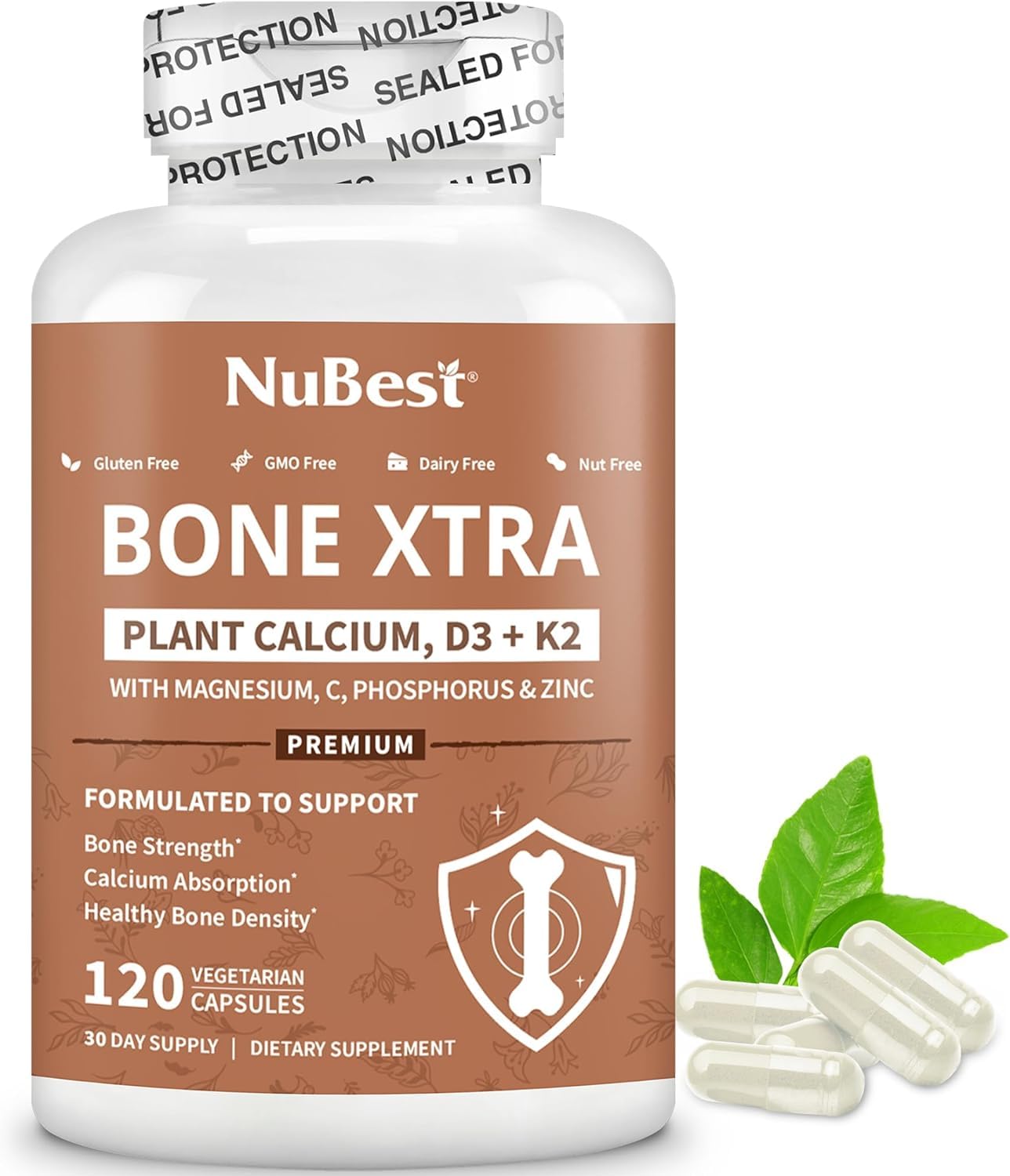 NuBest Bone Xtra: calcio de alga marina para huesos fuertes.