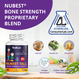 NuBest Tall 10+ etiqueta frontal: información clara para nutrición diaria