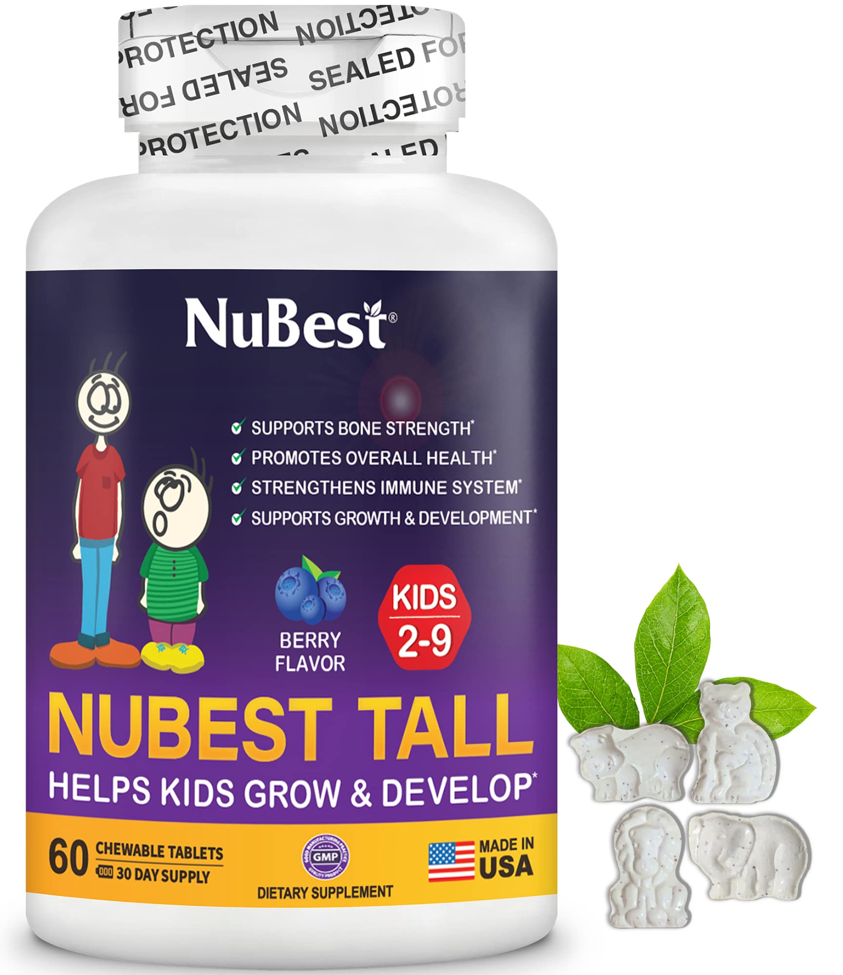 NuBest Tall Kids, formas-animales que facilitan la toma diaria