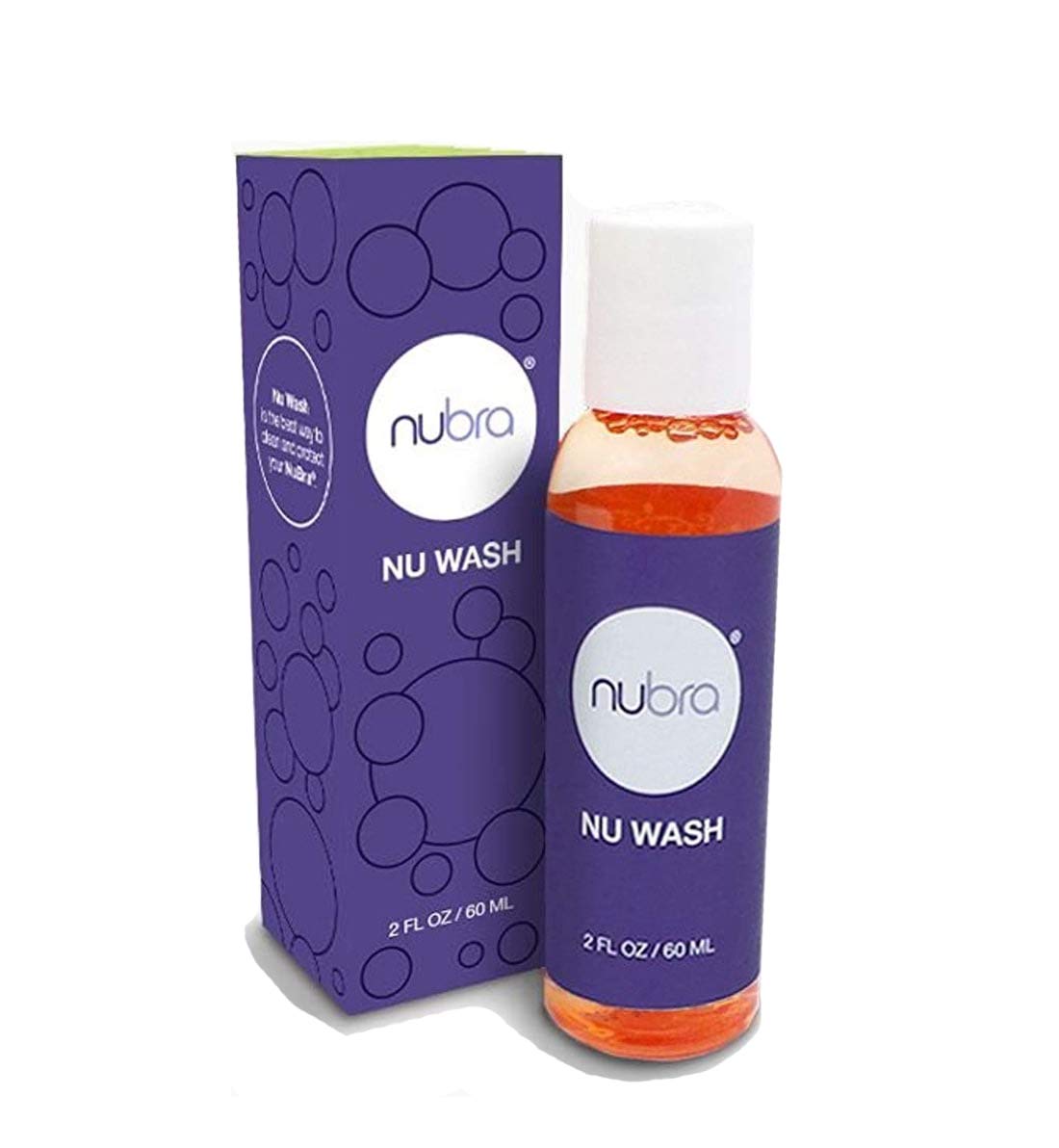 El proceso de lavado seguro para sujetadores adhesivos mostrado con NuBra Nu Wash.