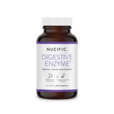 Nucific enzimas digestivas: botella de cápsulas para apoyo digestivo diario.