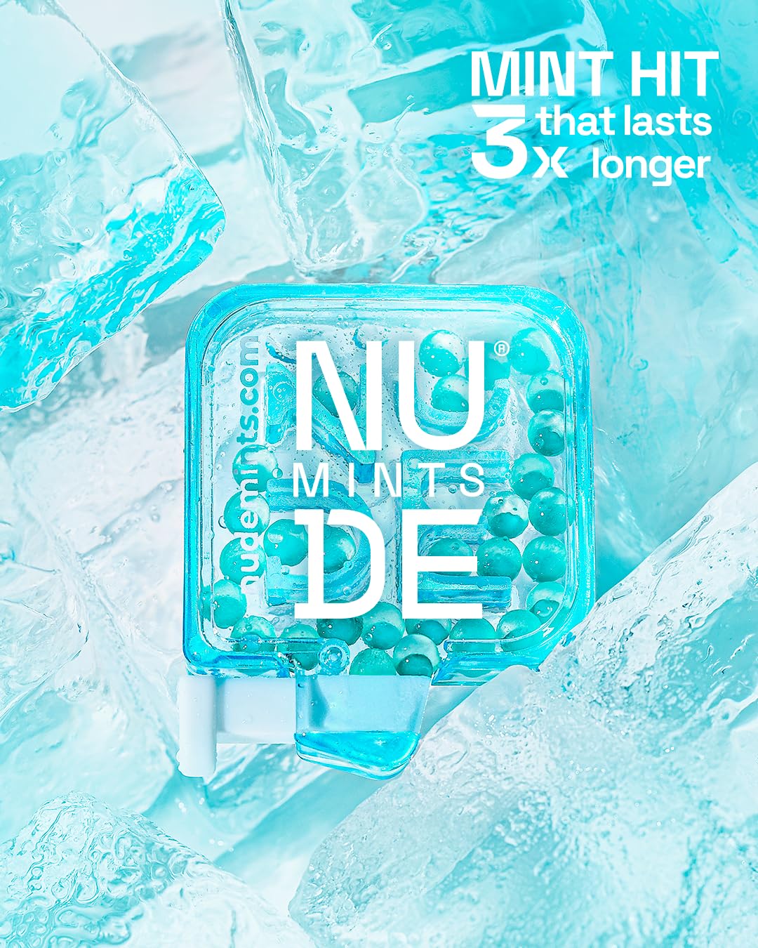 NUDE MINTS: cápsulas dobles para frescura duradera.