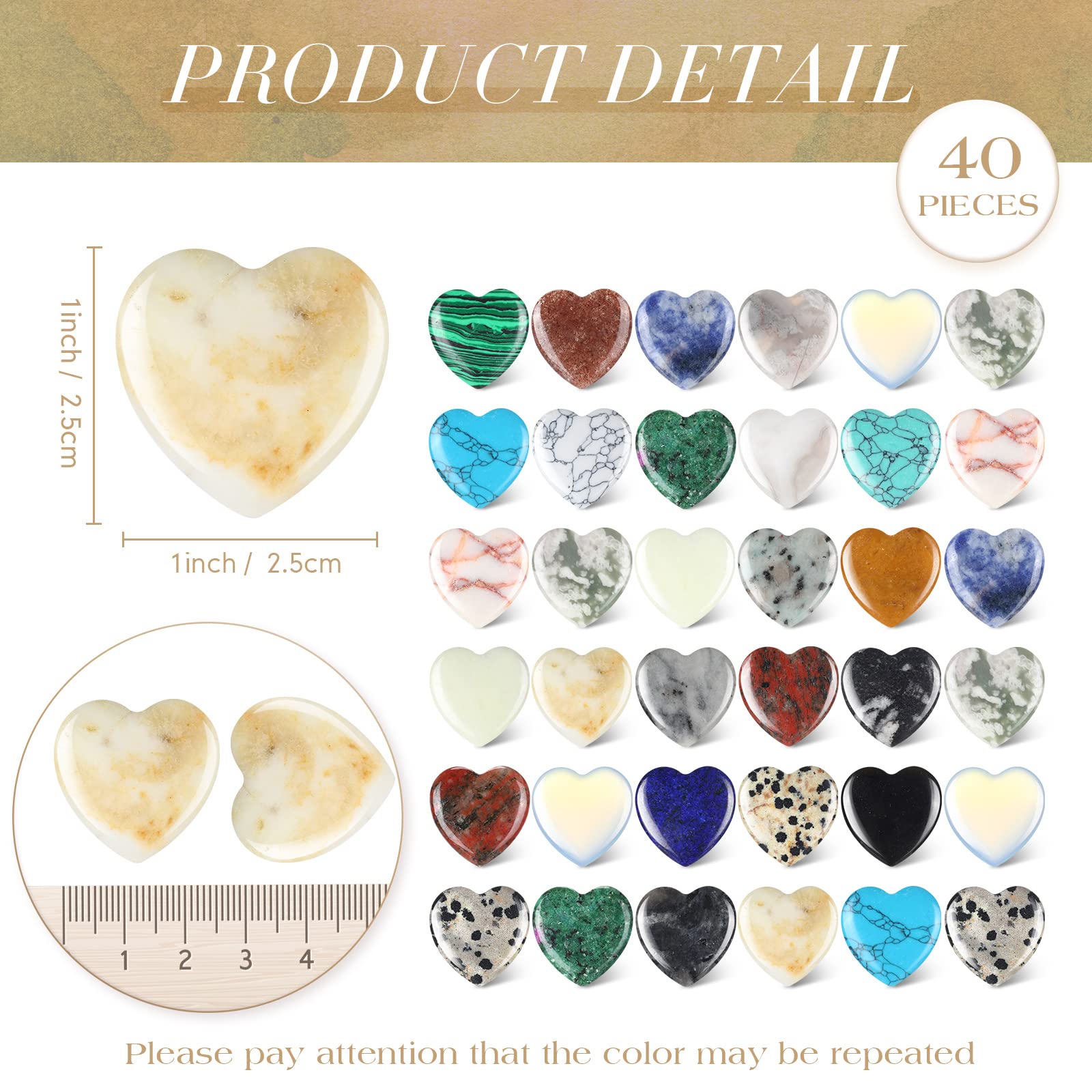 Corazones de cristal Nuenen con acabado pulido para decoración.