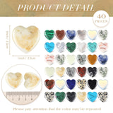 Corazones de cristal Nuenen con acabado pulido para decoración.