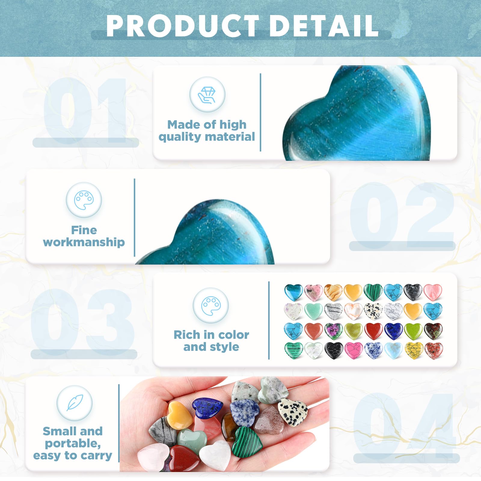 Nuenen corazones de cristal, variada paleta de colores para cualquier ambiente.