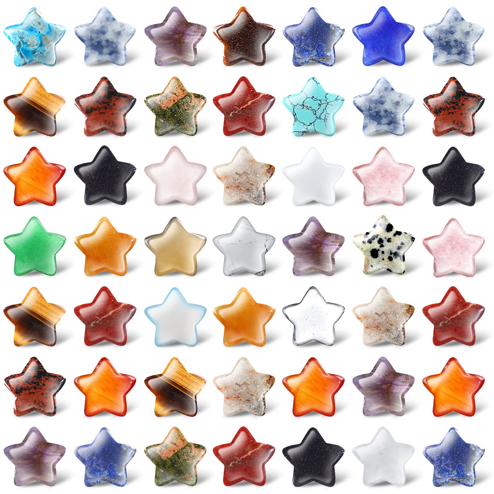 Nuenen estrellitas mini, 50 piezas para meditación y joyería.