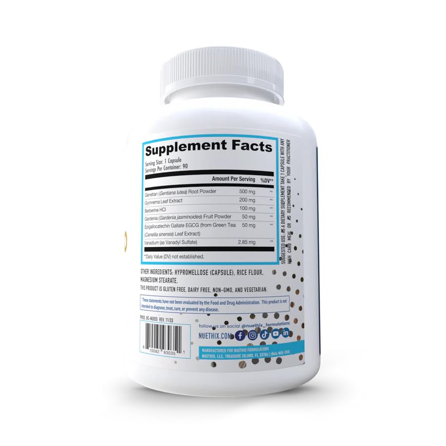 NuEthix Formulations GDA-MAX PRO, cápsulas para uso diario y soporte metabólico.
