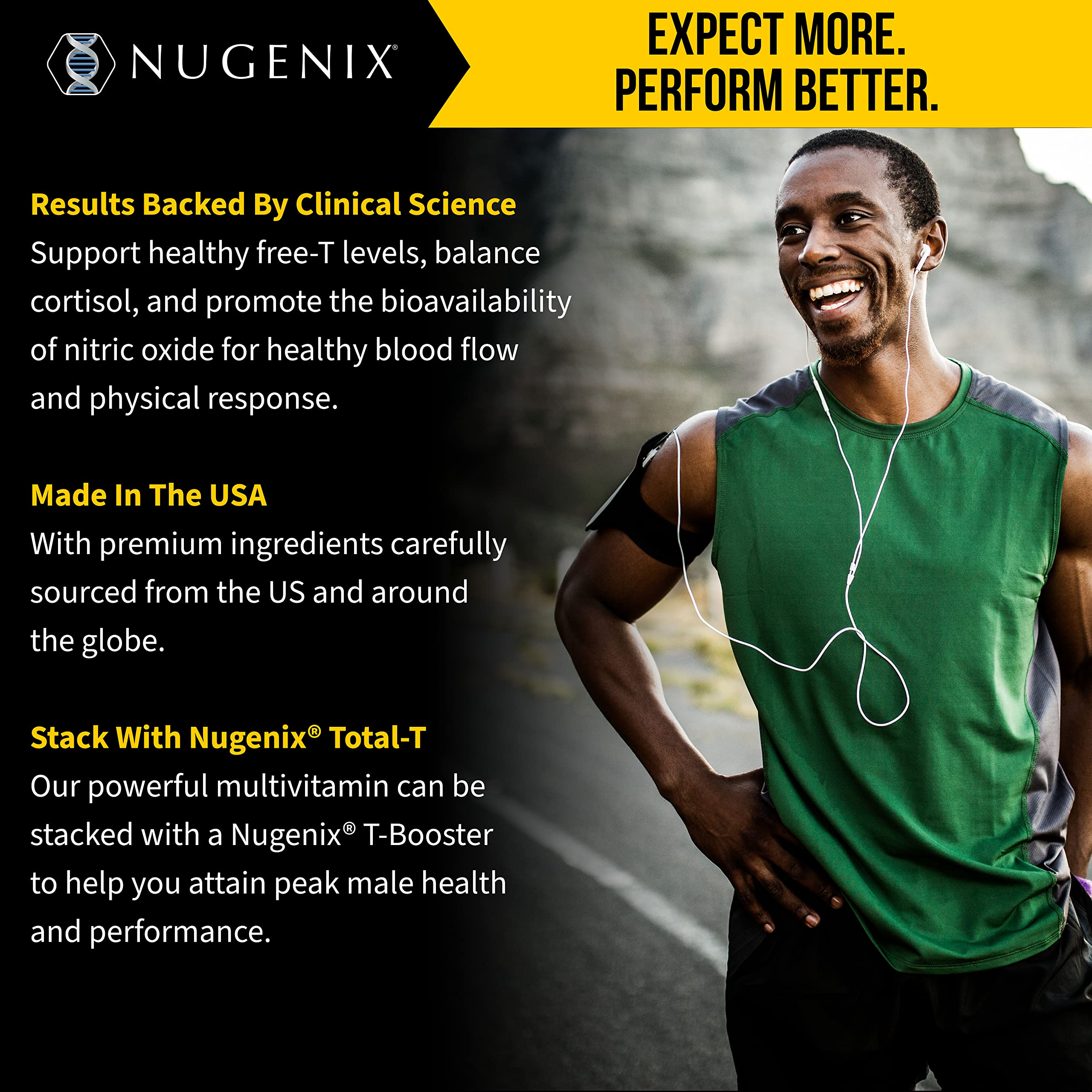 Nugenix mejora el flujo sanguíneo para mayor rendimiento físico.