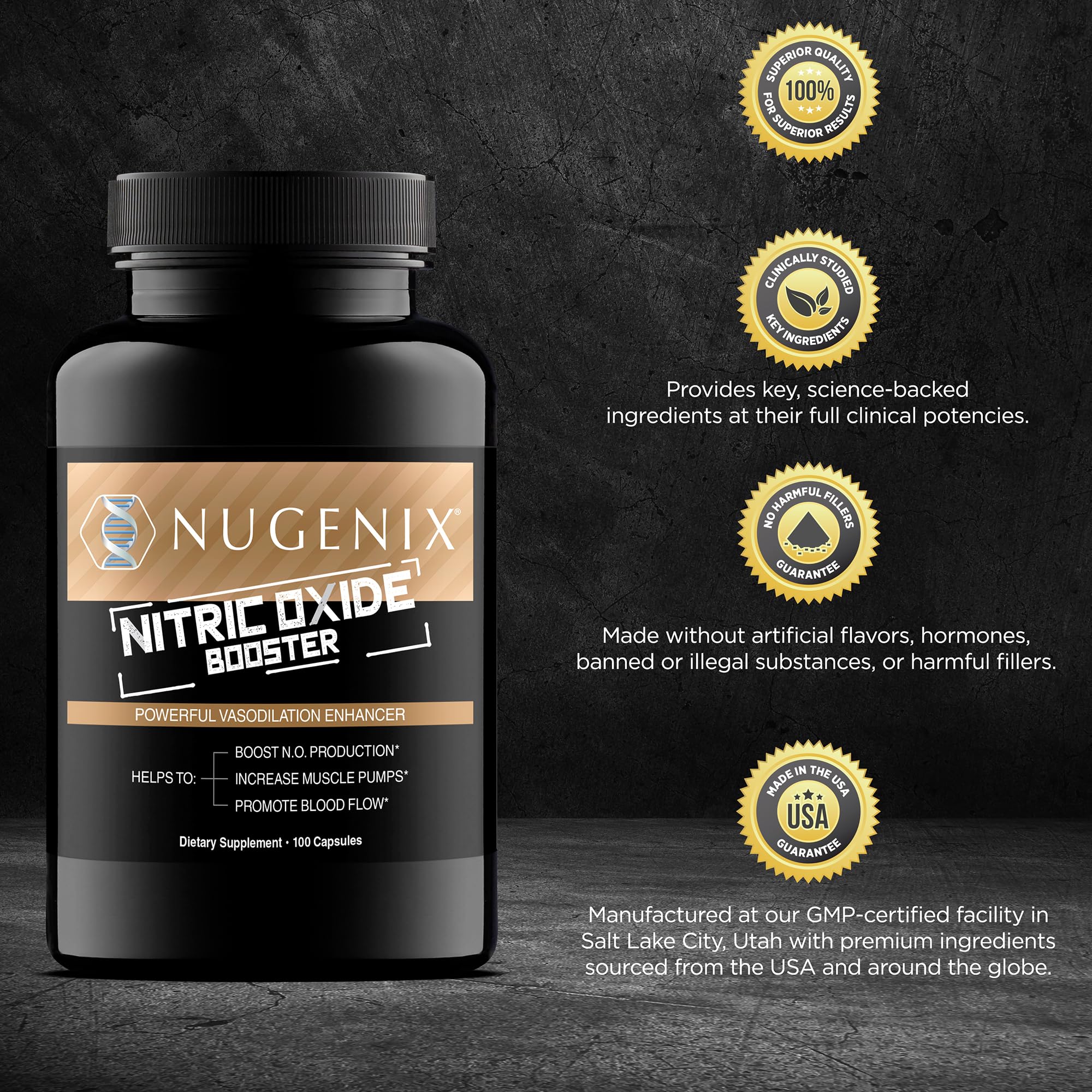 Nugenix Potenciador de Óxido Nítrico: estudio clínico que respalda ingredientes clave.