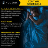 Nugenix PM ZMA, ambiente de dormitorio relajante, mejora la experiencia nocturna.