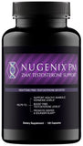 Nugenix PM ZMA, botella frontal, posible apoyo para un sueño reparador.