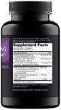 Nugenix PM ZMA, etiqueta detallada, informa la mezcla clave para el descanso nocturno.