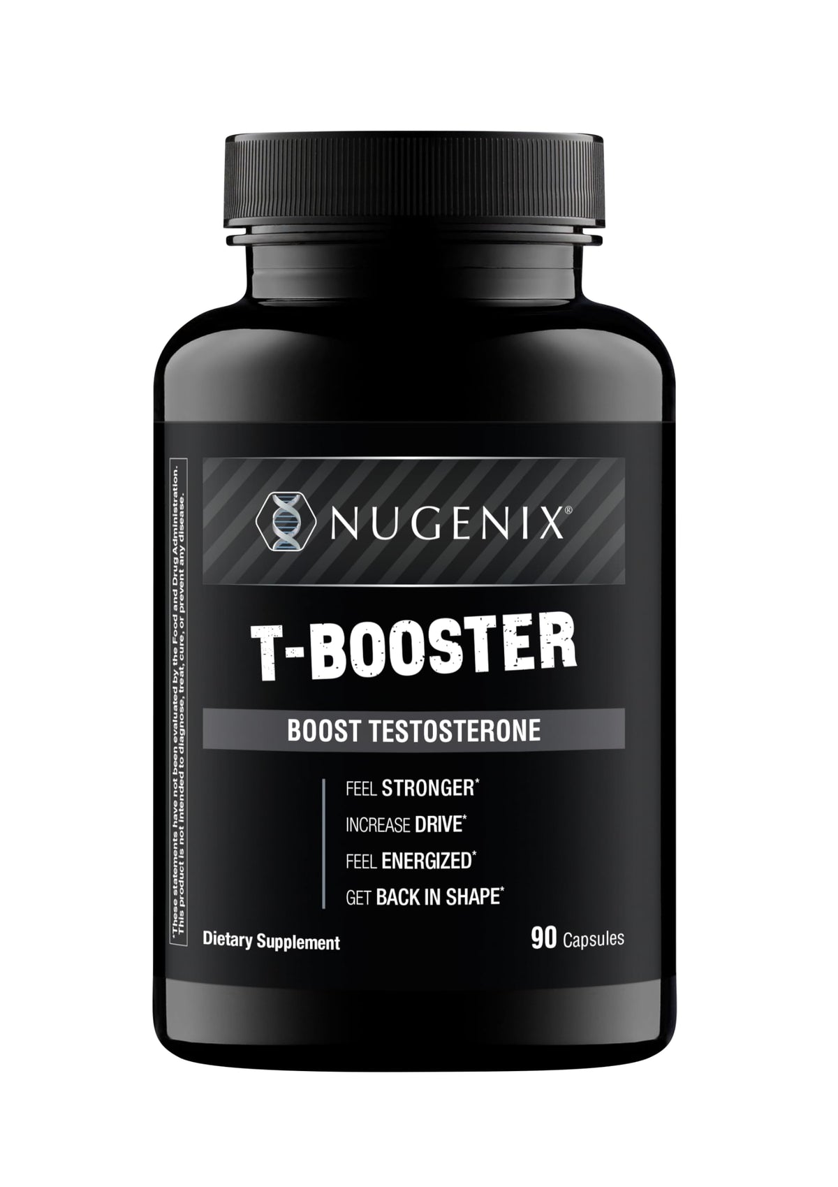 Nugenix T Booster: bote frente, potencia física para entrenamientos.