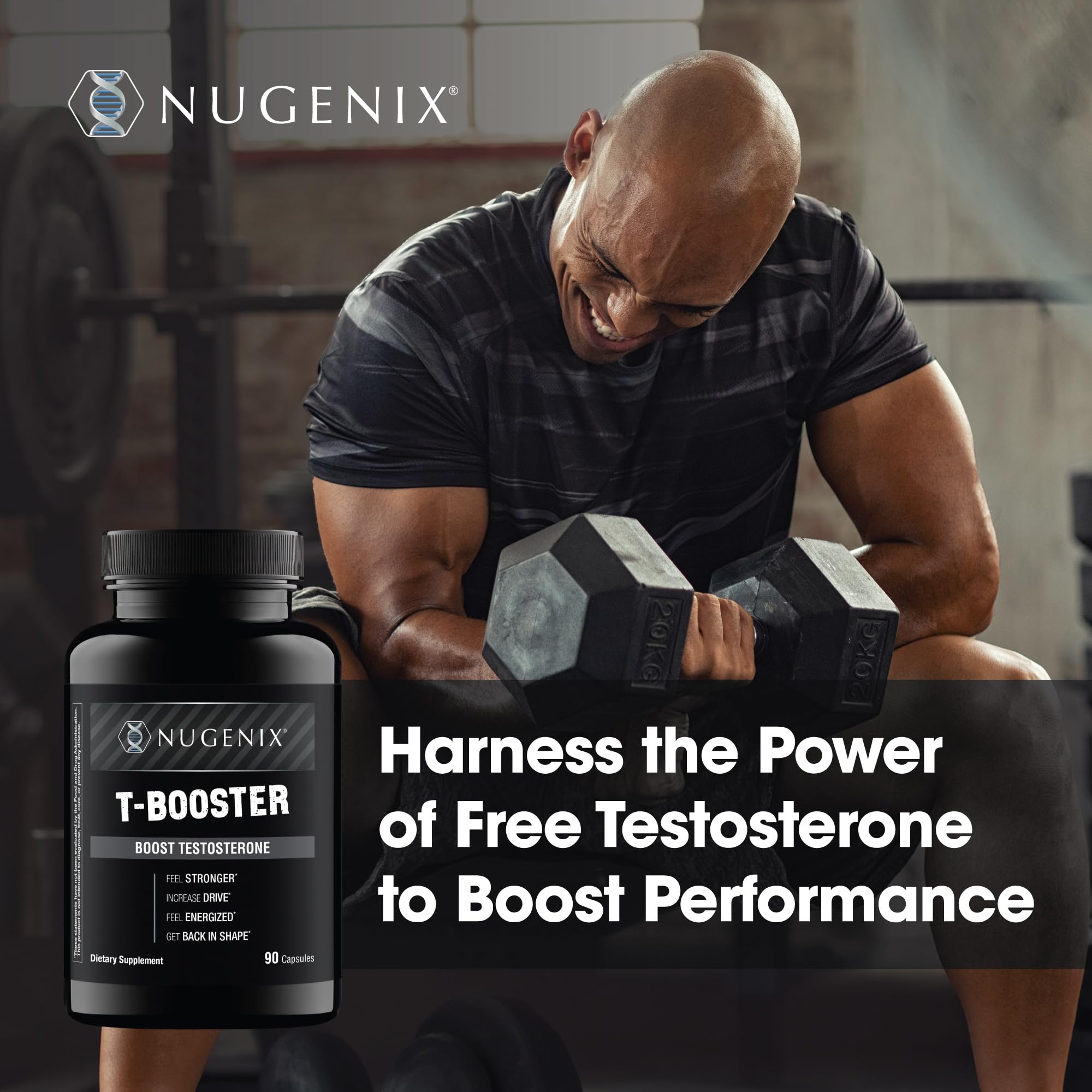Nugenix T Booster: etiqueta detalle, muestra composición y origen en EEUU.