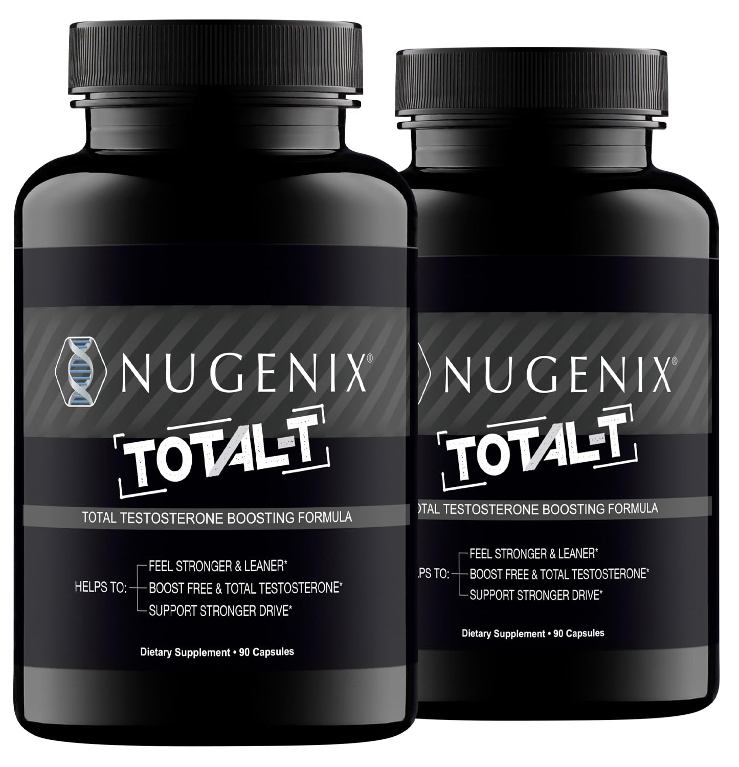 Nugenix Total-T empaque y caja, presentación clara para iniciar el uso.
