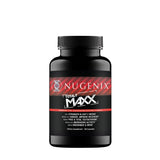 Nugenix Total-T Maxx, botella: energía diaria y enfoque potencial.