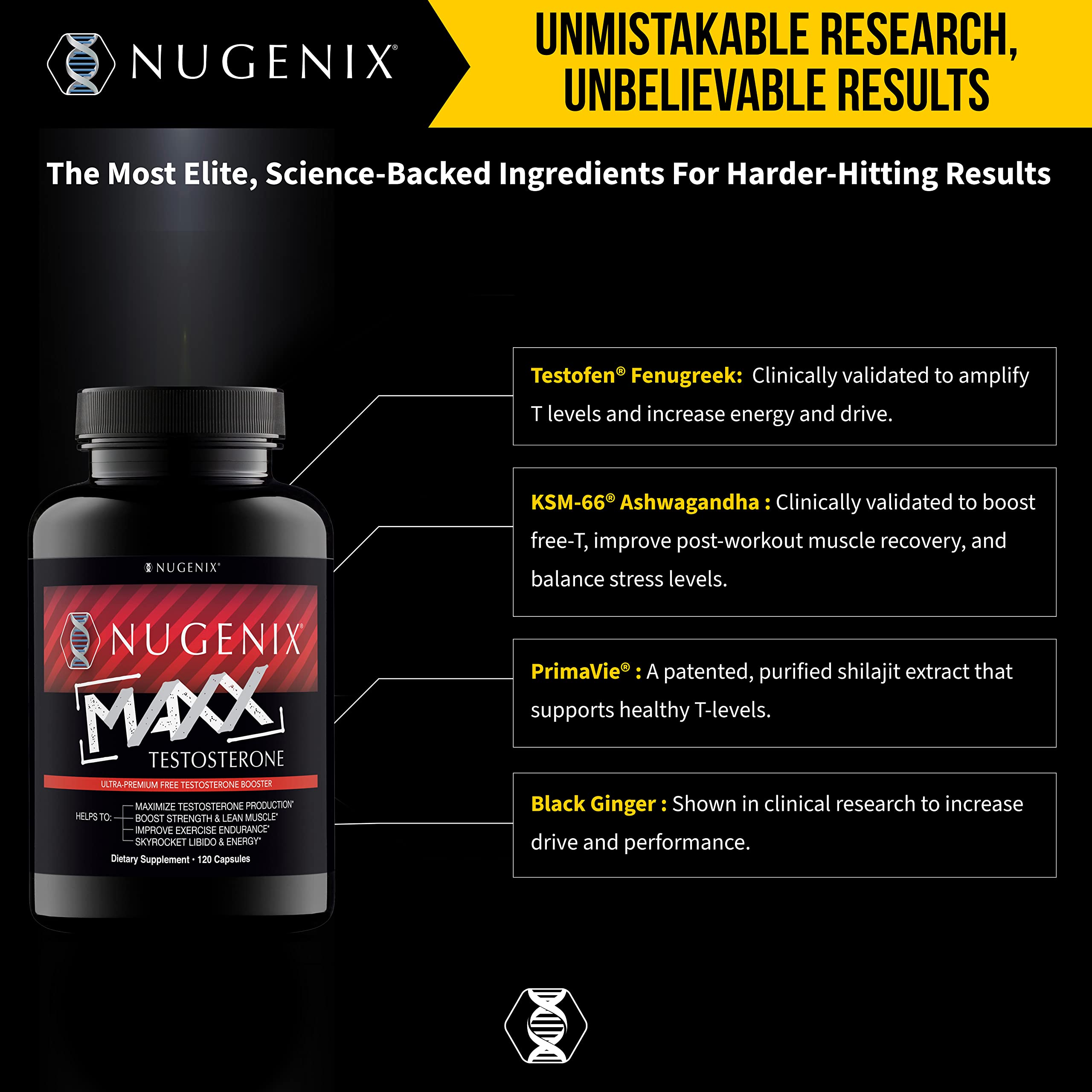 Nugenix Total-T Maxx, empaque y caja: presentación y conveniencia.