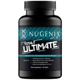 Nugenix Total-T Ultimate, botella frontal; posible apoyo a la vitalidad diaria.
