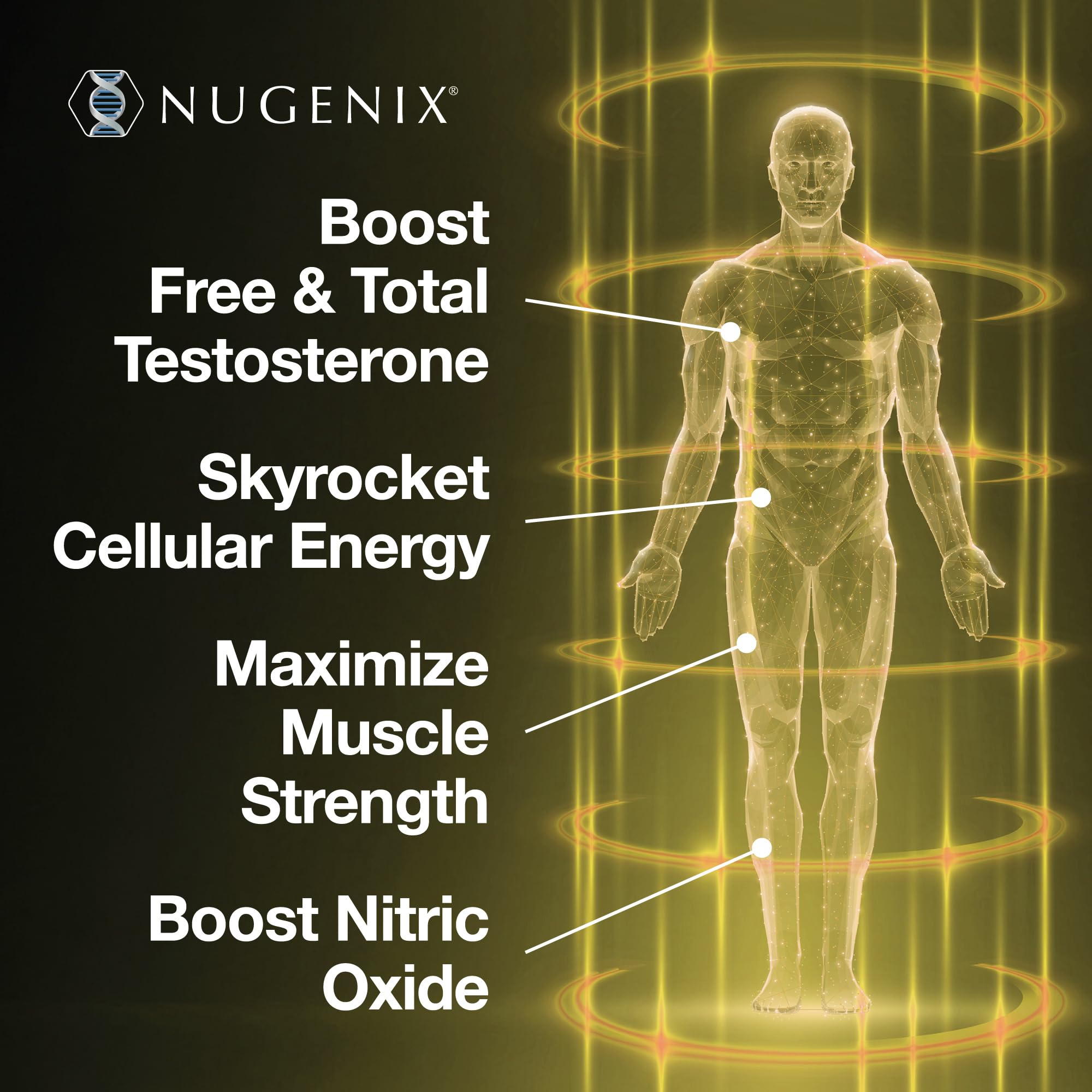 Nugenix Total-T2 detalle de la etiqueta y fórmula Tesnor