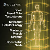 Nugenix Total-T2 detalle de la etiqueta y fórmula Tesnor