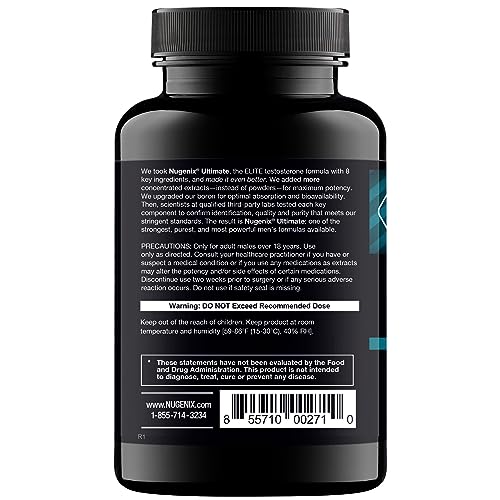 Nugenix Ultimate: cápsulas con 8 ingredientes clave para calidad y pureza