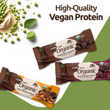 Barra NuGo Organic en mano, snack gluten free para pausa laboral