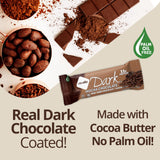 Empaque de NuGo Dark Chocolate Mint Bar con 12 barras, compra conveniente para la despensa
