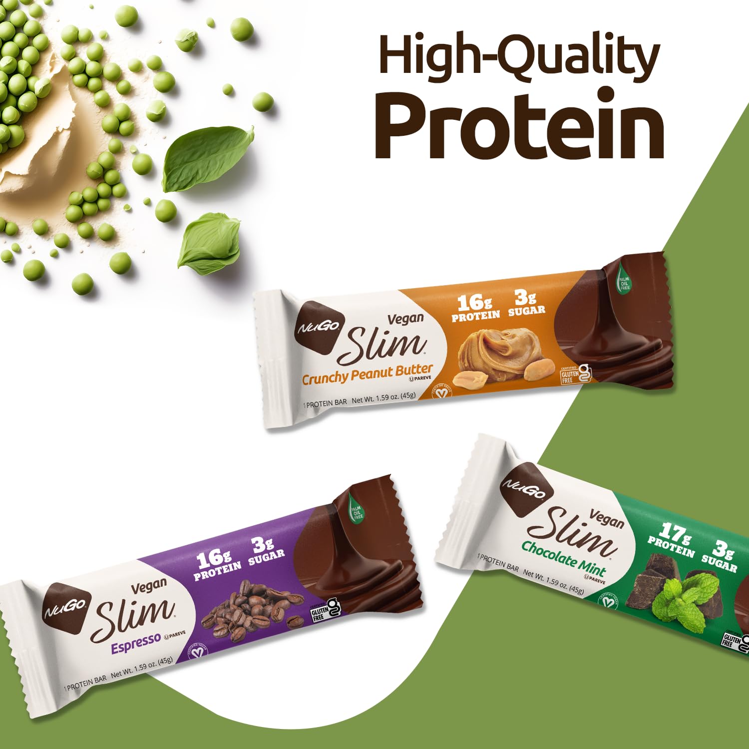 NuGo Slim sin gluten, barra proteica apta para dietas