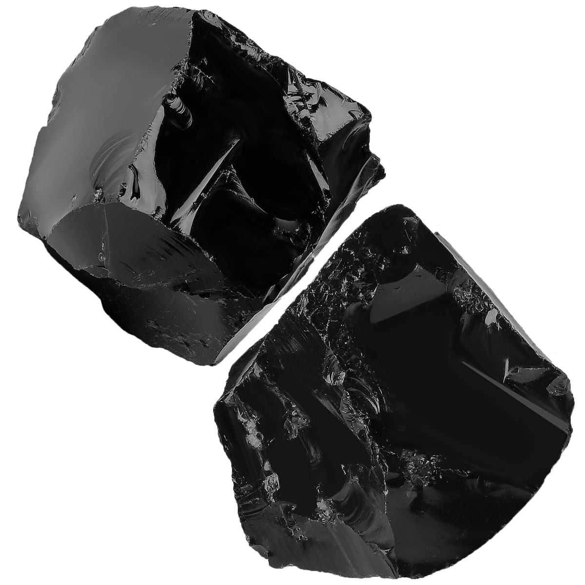 NUKAYAI obsidiana negra, gran cristal: ideal para meditaciones y visualización