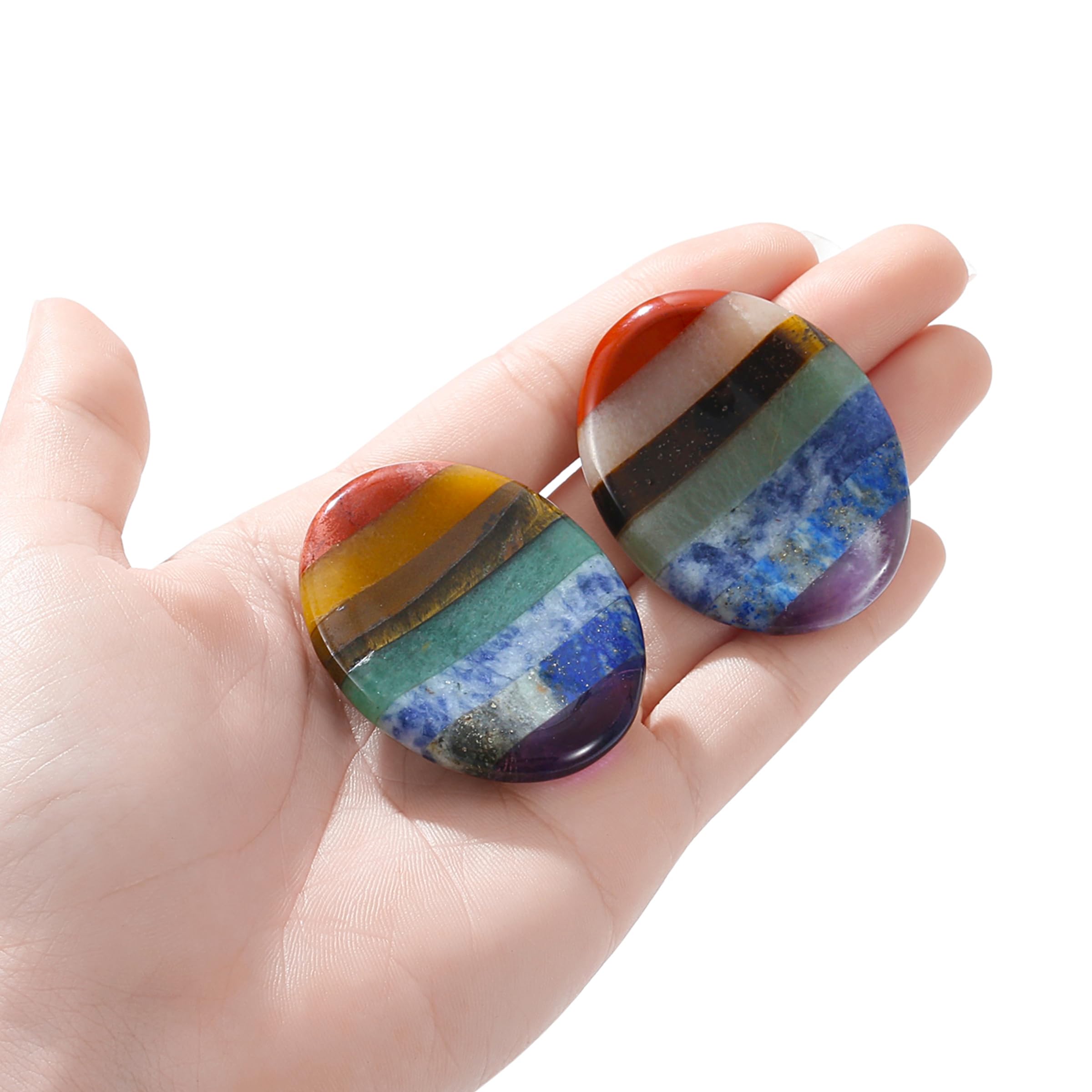 Conjunto de 7 chakras Nukayai para balance emocional durante la meditación