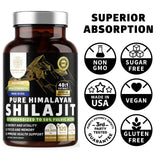 Number One Nutrition Shilajit uso diario en cápsulas veganas.