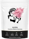 Nuora gomitas equilibrio femenino en botella: apoyo diario para bienestar general.