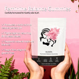 Nuora gomitas equilibrio femenino etiqueta legible: información clara para elegir.