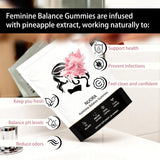 Nuora gomitas equilibrio femenino extracto de piña: aroma suave y balance de pH sugerido.