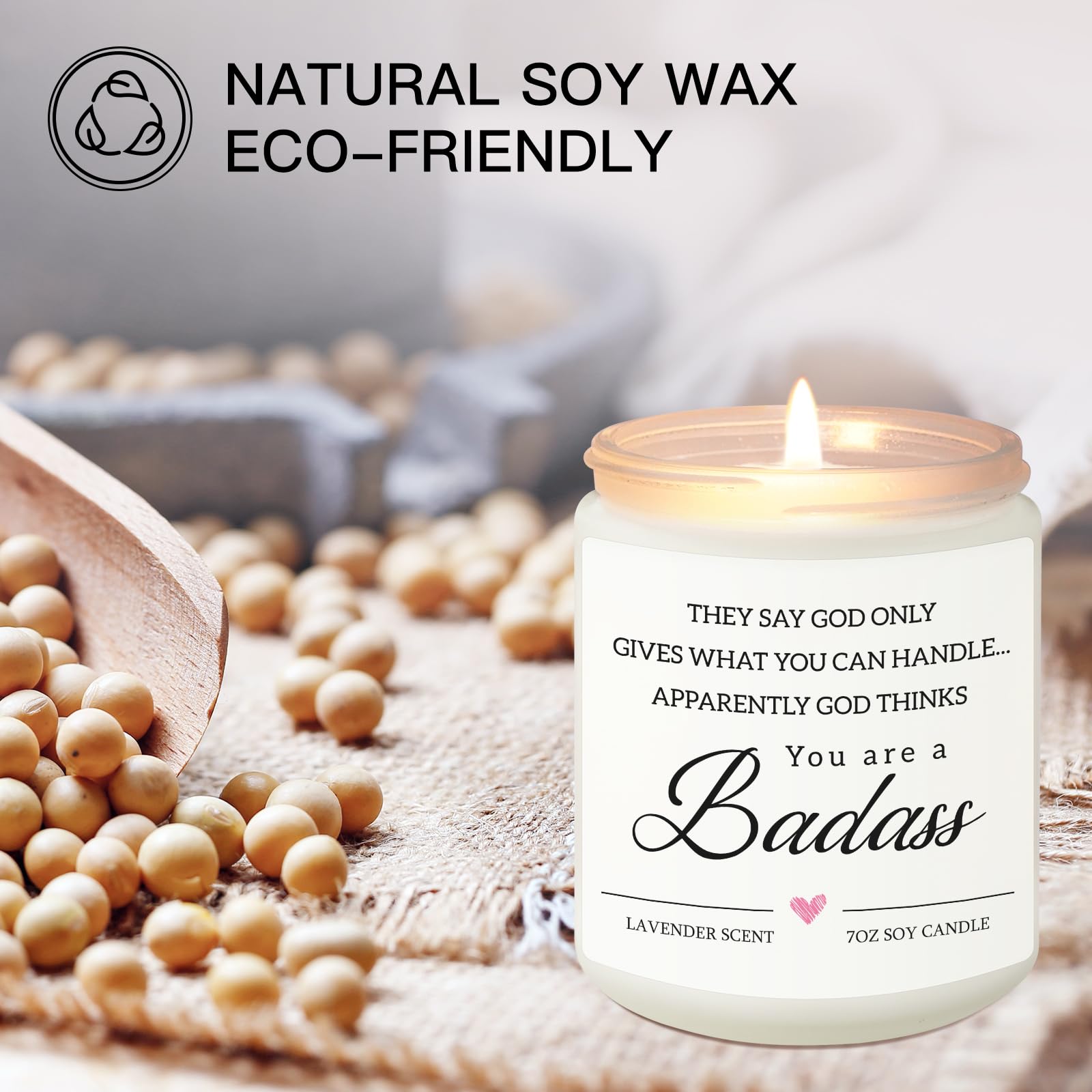 Vela Nuowagify regalo para apoyo durante cáncer, con aroma suave.