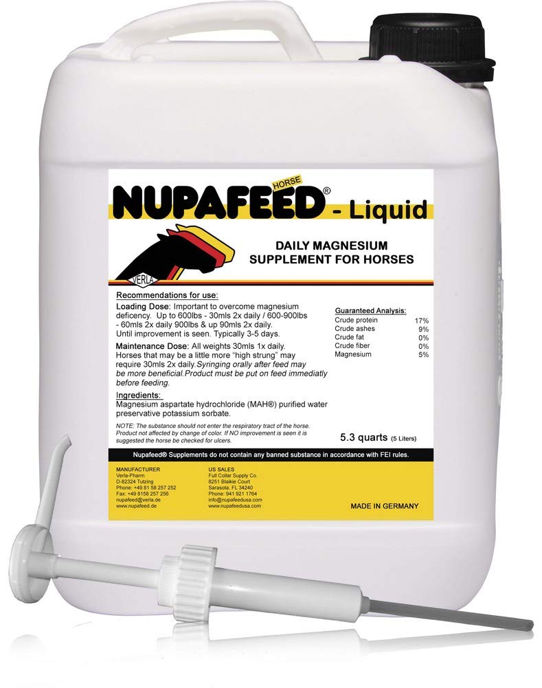 Nupafeed Magnesio Diario Líquido 5L para gestión de la ansiedad y músculos relajados.