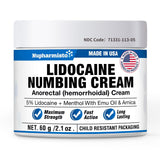 Nupharmisto crema lidocaína 5% en frasco, desensibiliza la piel para procedimientos.