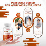 Ingredientes naturales de NURAFUSE Fisetina para una opción sin aditivos artificiales.