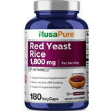 NusaPure Arroz de Levadura Roja en botella, fácil de incorporar en la rutina diaria.