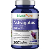 NusaPure Astrágalo botella de cápsulas de 300 mg para uso diario