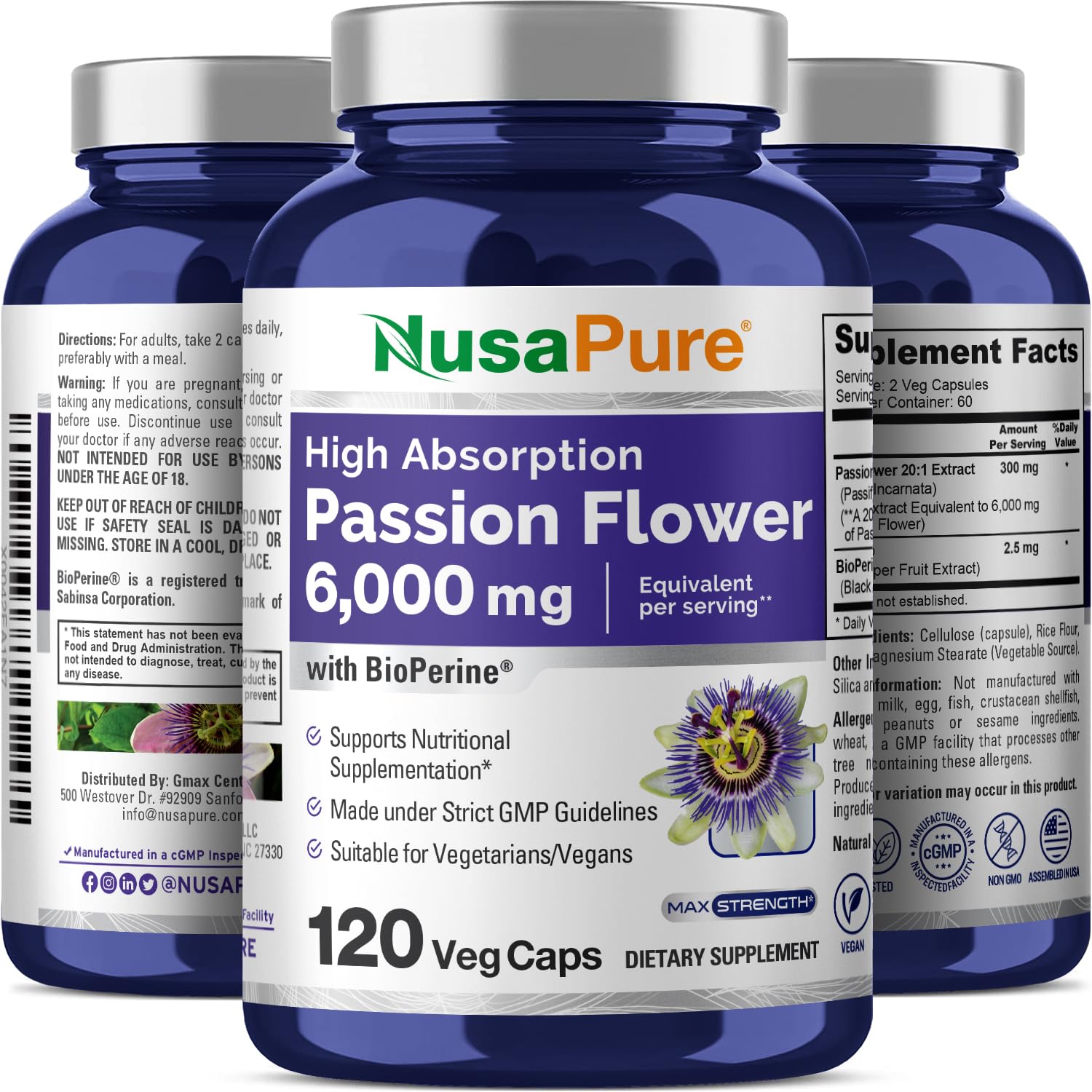 NusaPure botella mostrando sello BPM para calidad confiable
