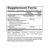 Cápsulas con extracto pimienta negra para mejor absorción.