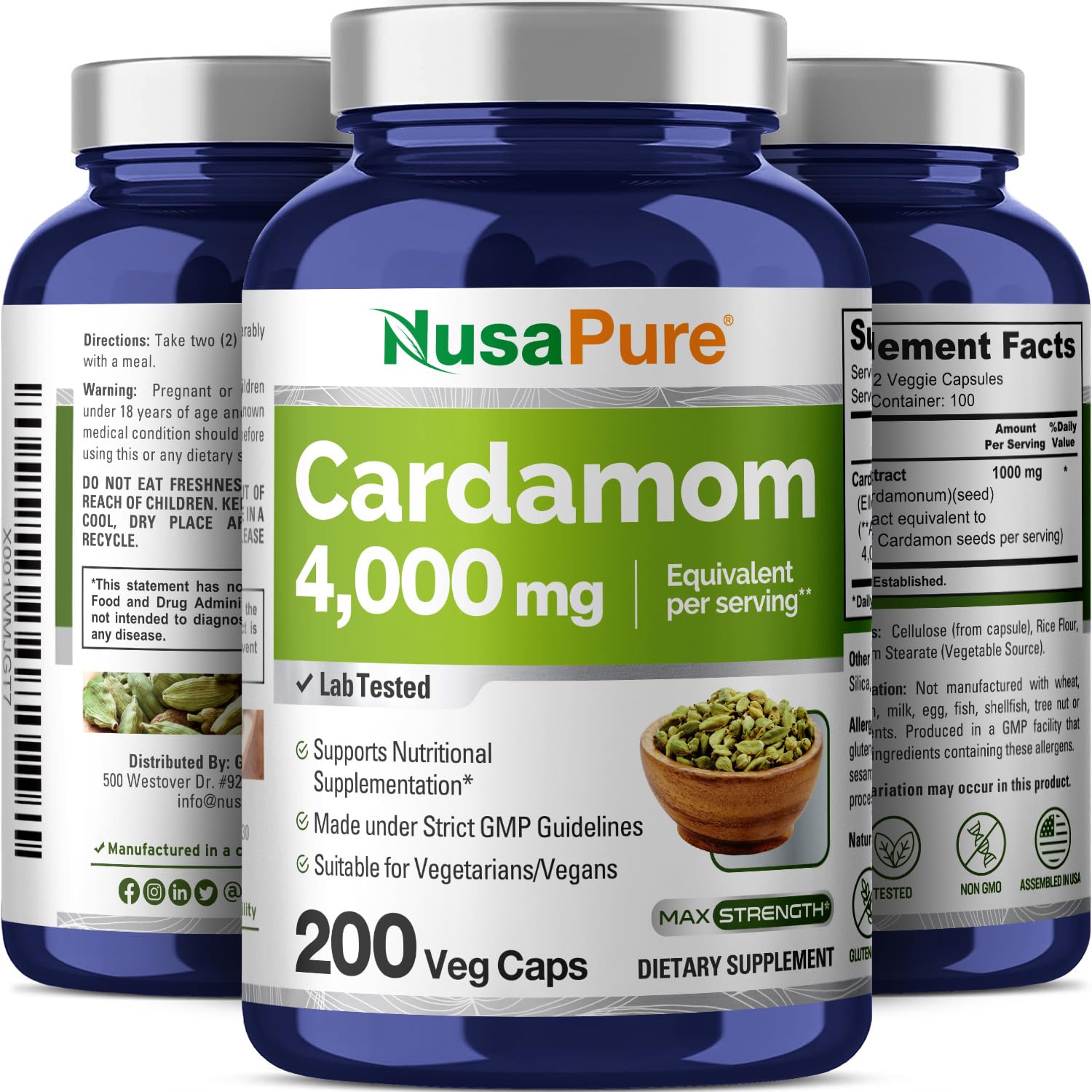 Producto fabricado en Estados Unidos con normas de calidad para confianza.