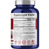 Etiqueta de NusaPure Cereza Tart con información del producto y beneficios