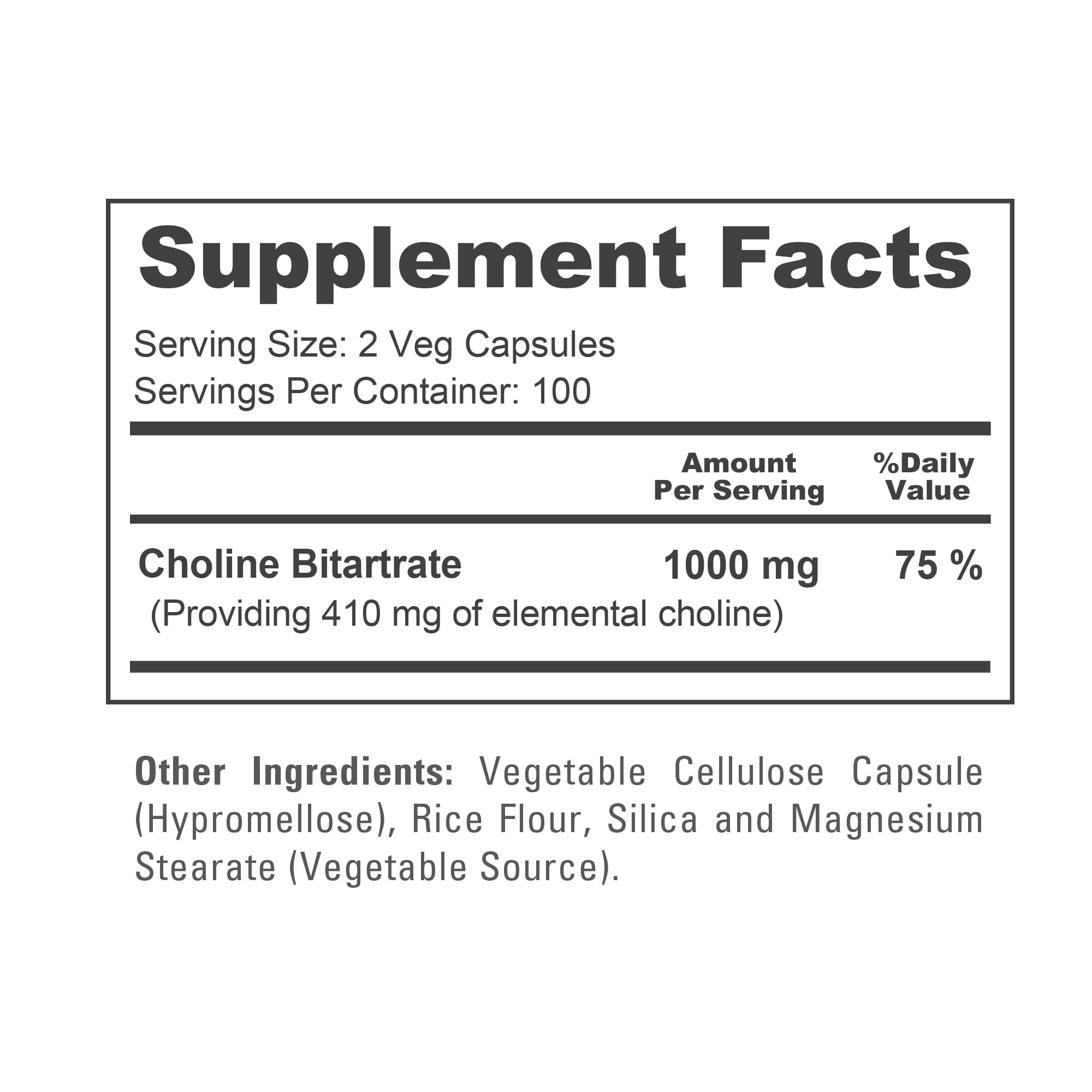 NusaPure Colina Bitartrato, sin OGM y elaborado en Estados Unidos