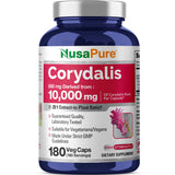 NusaPure Corydalis: botella de cápsulas con extracto 20:1 para uso diario